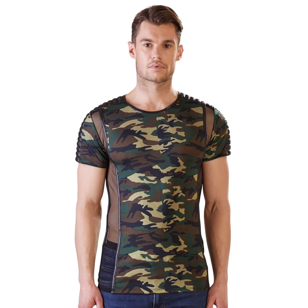 Camouflage Shirt mit Netz fr Ihn