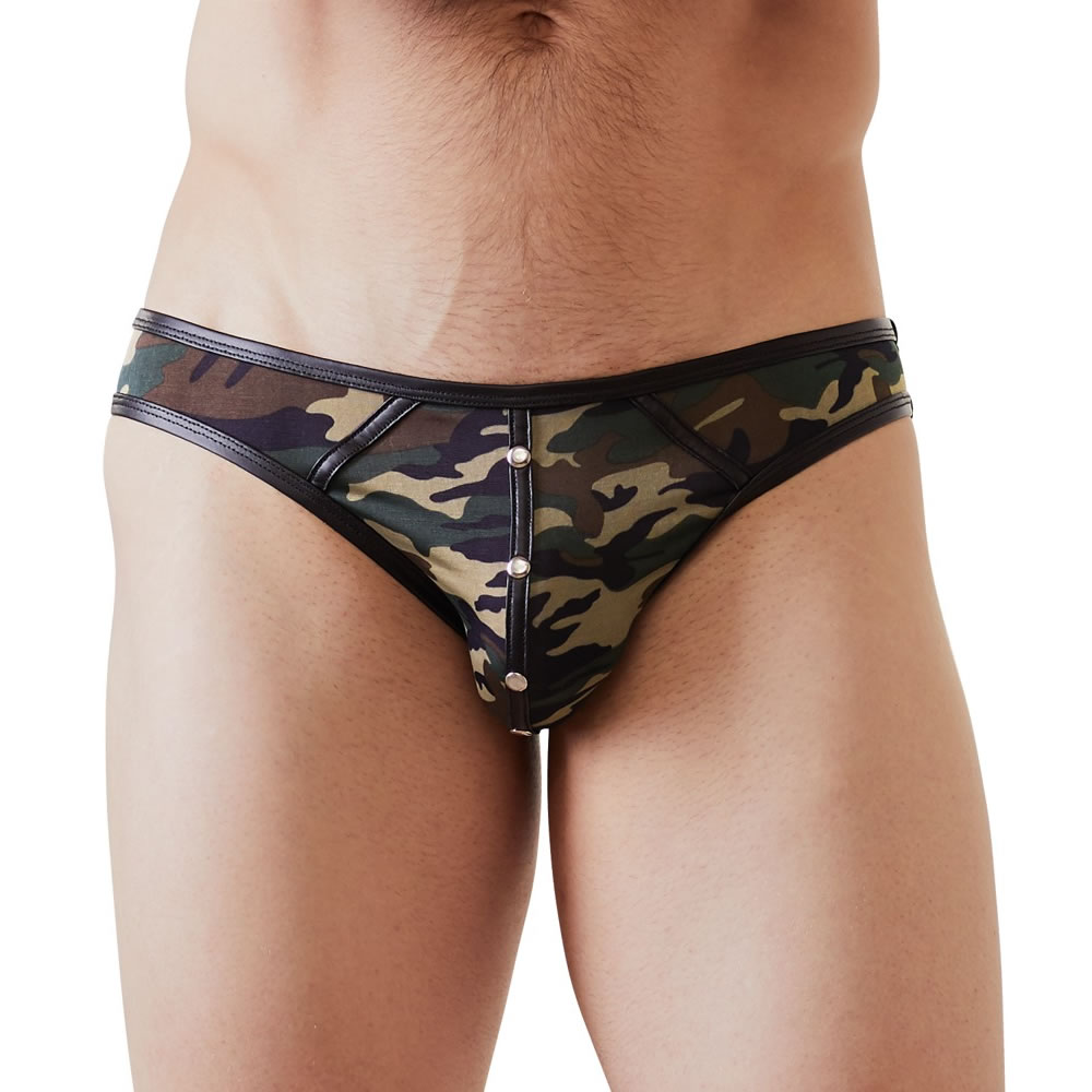 Camouflage Briefs with Studs