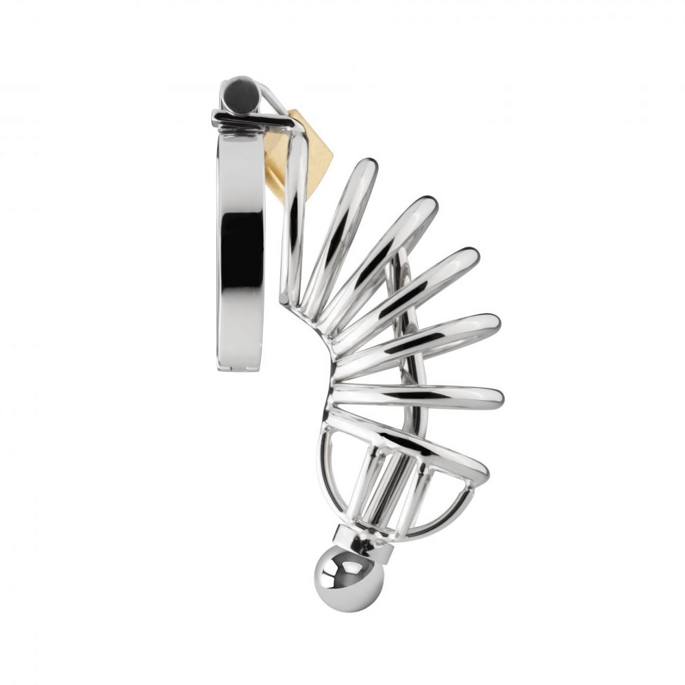 Sinner Gear Cock Cage Chastity Belt with Dilator