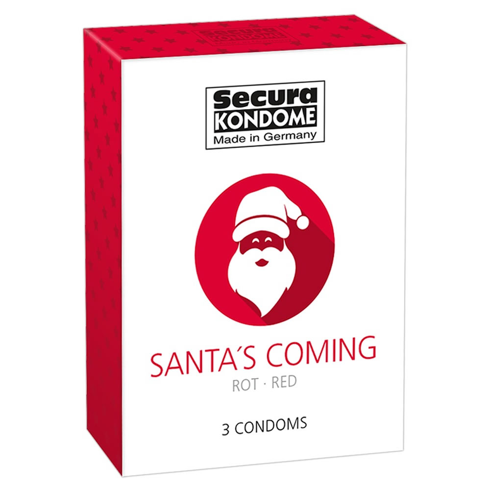 Santa is Coming - Rotes Weichnacht Kondom