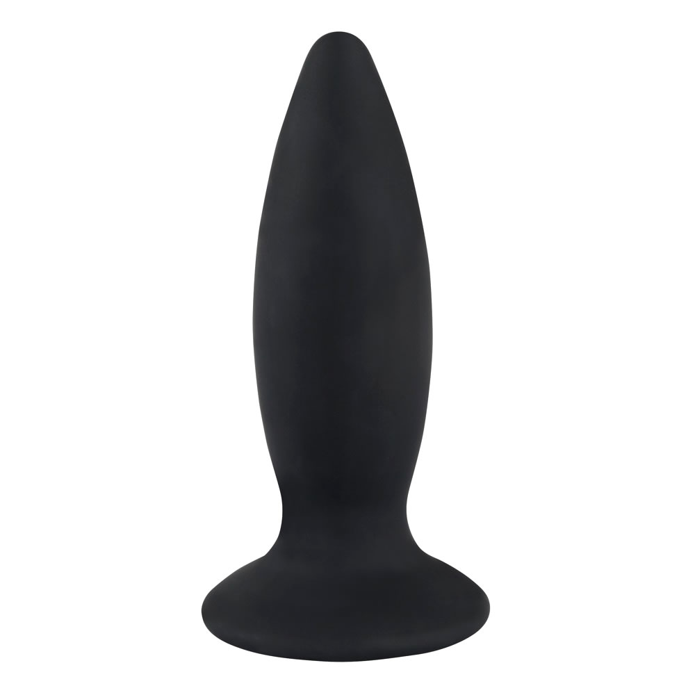 Black Velvets Recharge Silicone Butt Plug with Vibrator