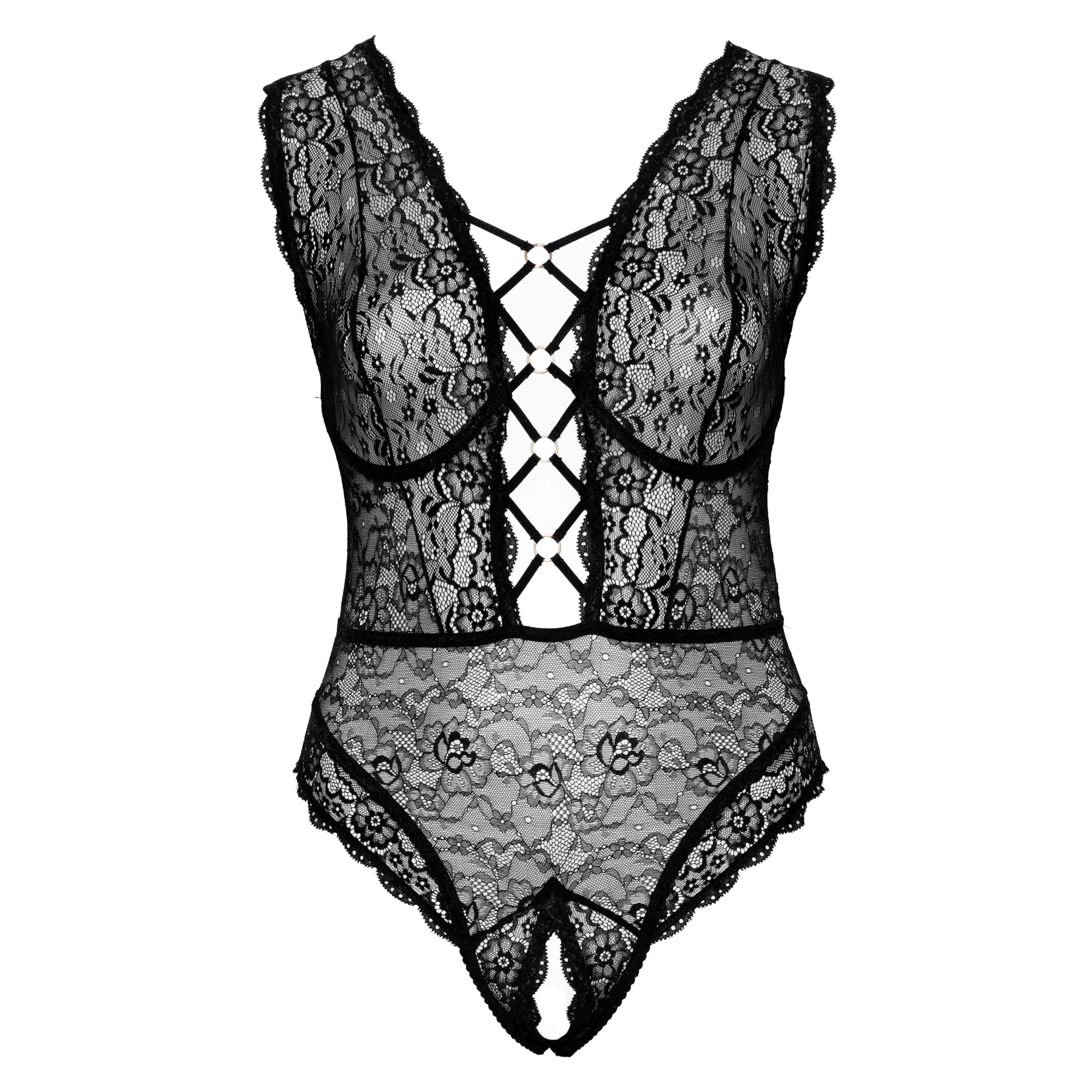 Plus Size Lace Body with Deep Cleavage