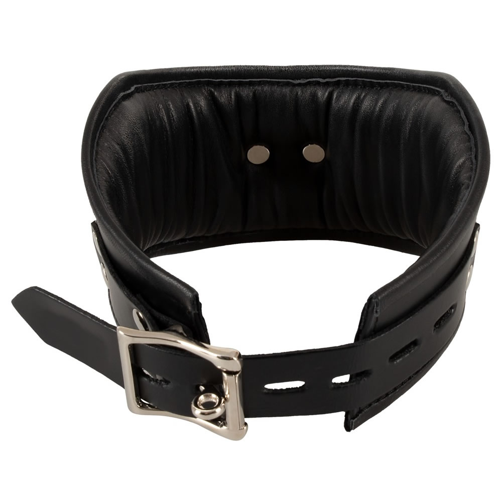 Bad Kitty Collar in Leather Look with D-ring