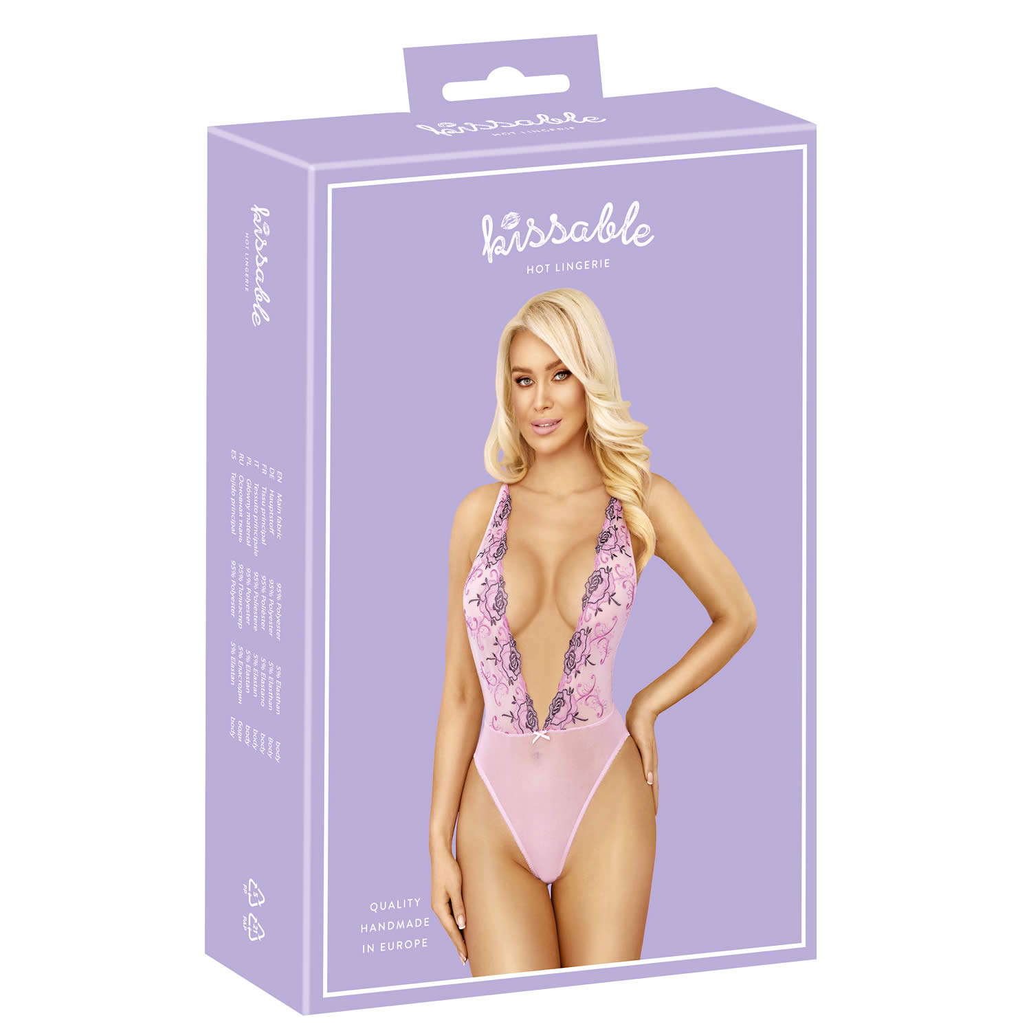 Kissable Lace Body in Rose and Purple