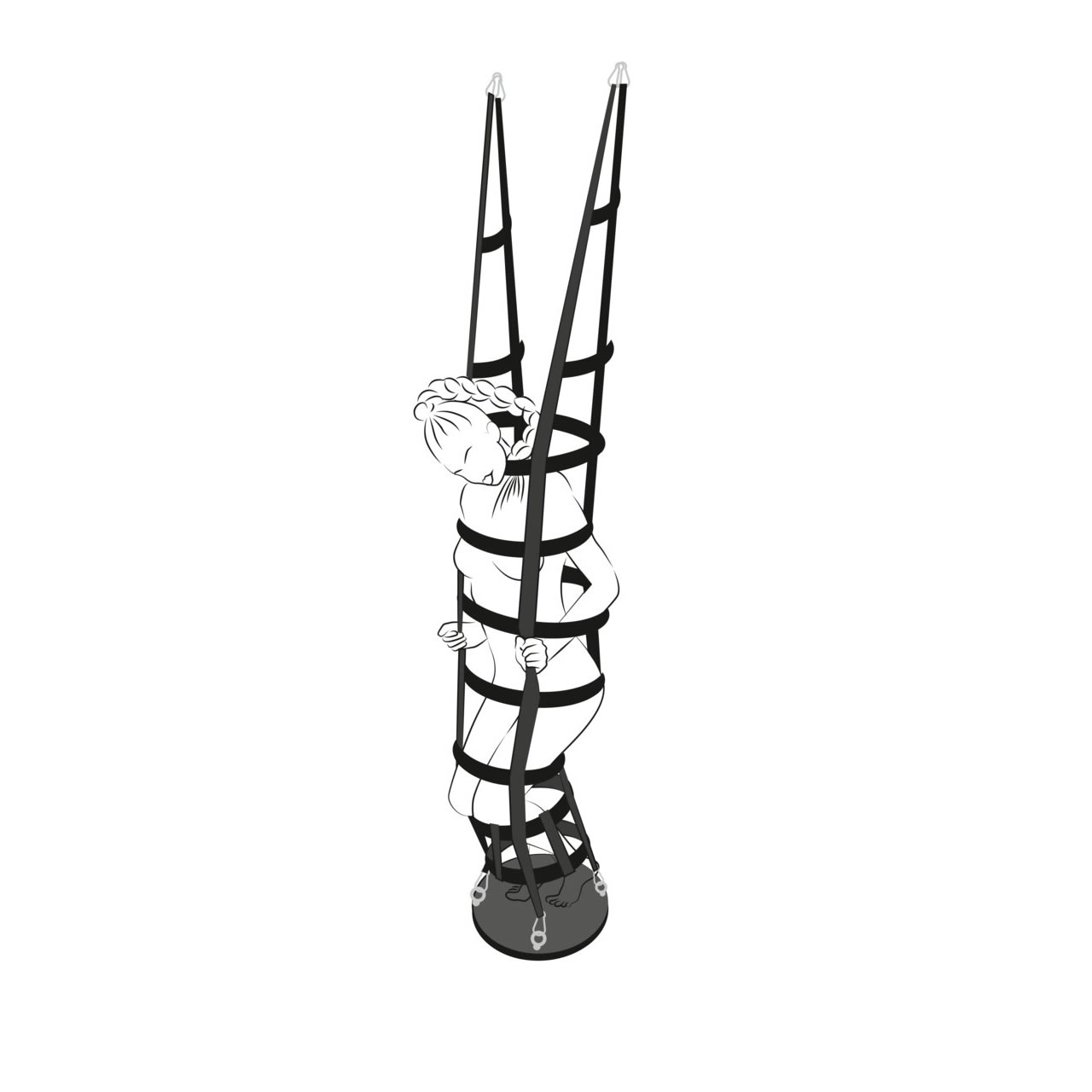 Bad Kitty Hanging Strap Cage
