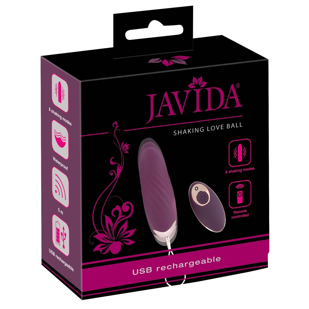 Javida Shaking Love Ball Vibrator g og Bkkenbundskugle