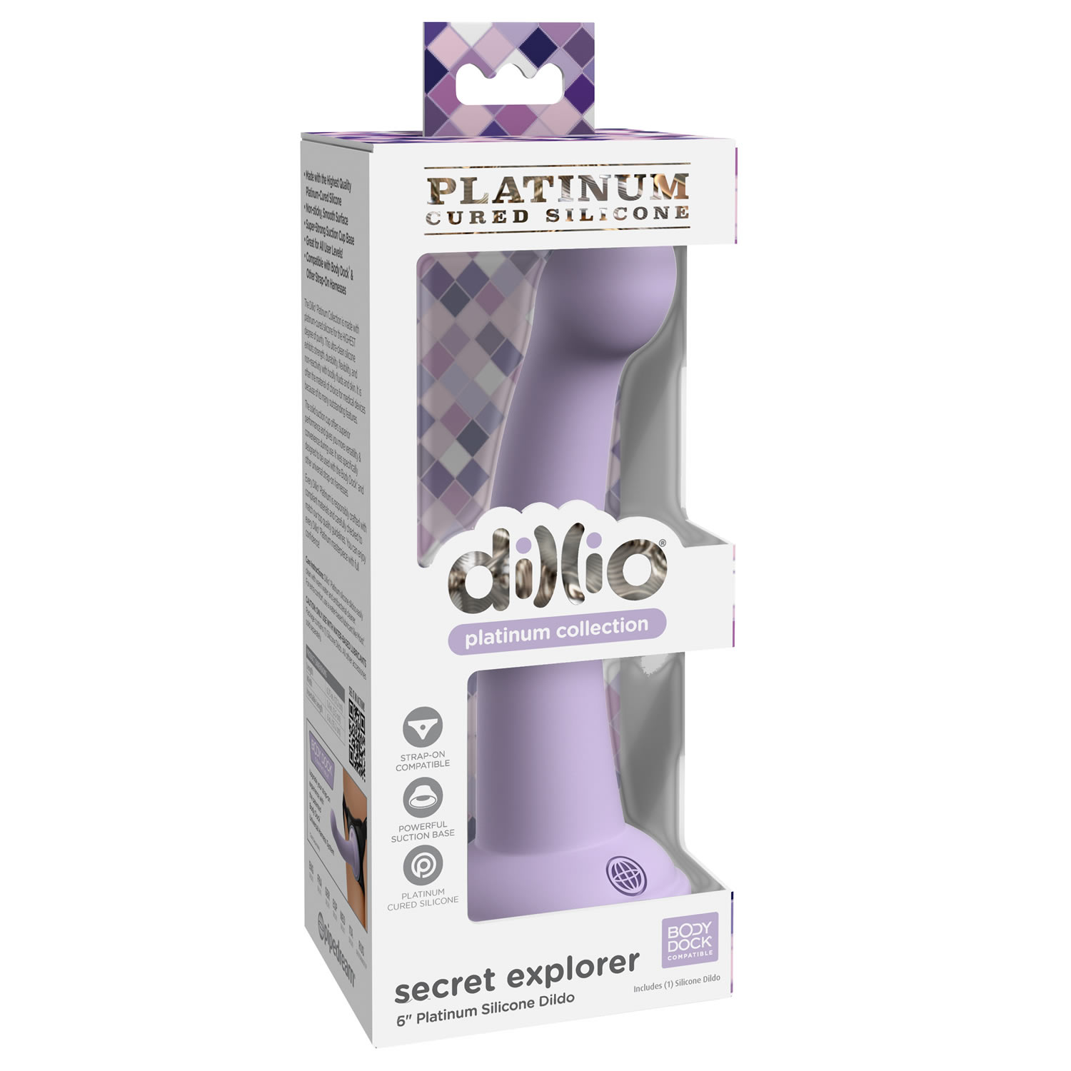 Dillio Platinum Secret Explorer Dildo with Suction Base
