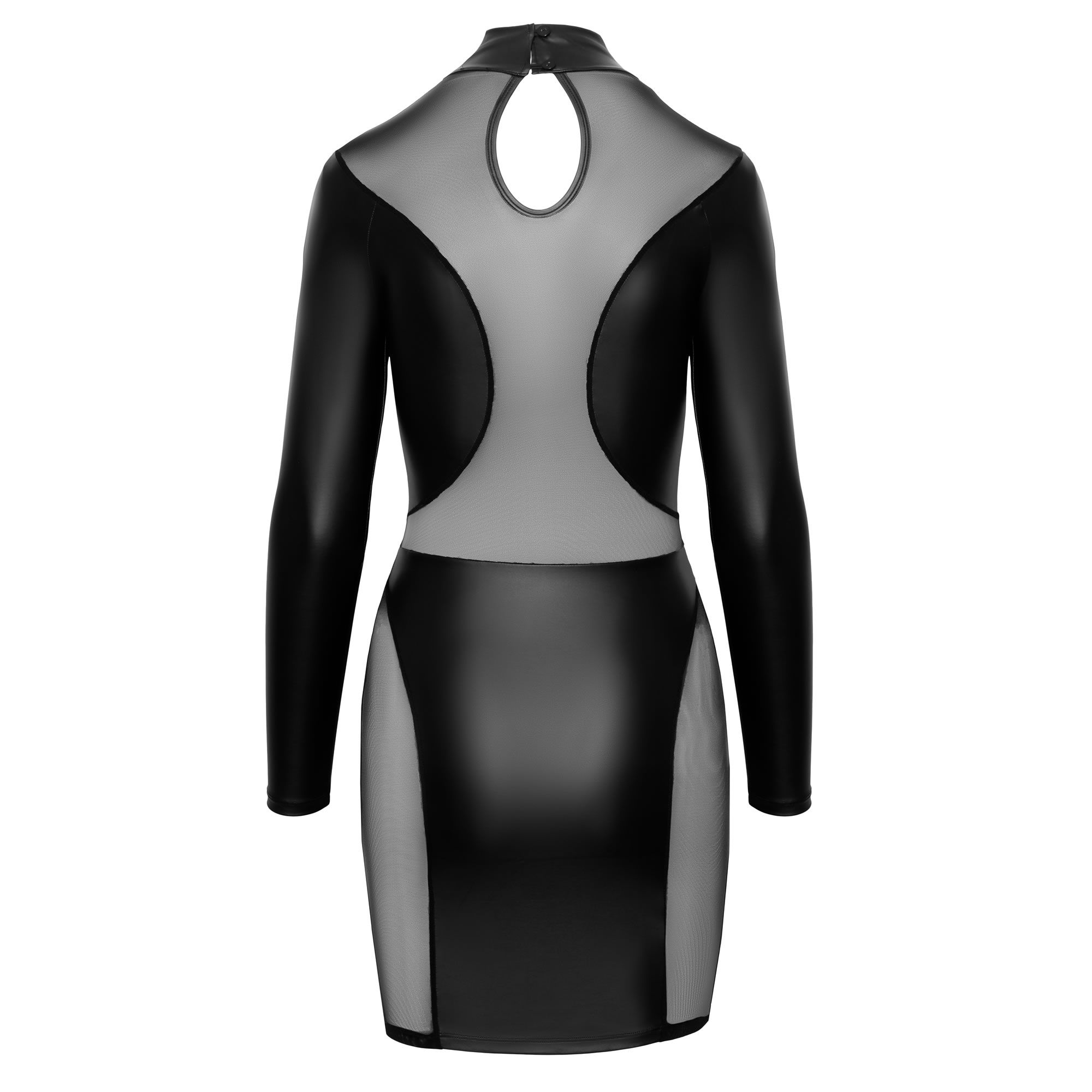 Wetlook Dress with Transparent Nylon