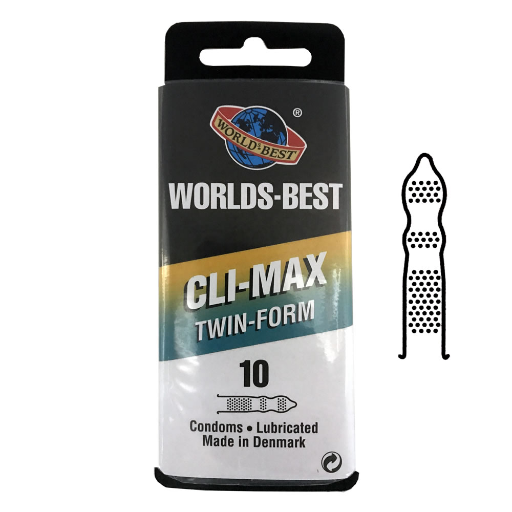 Worlds Best Cli-Max Twin-Form Condoms