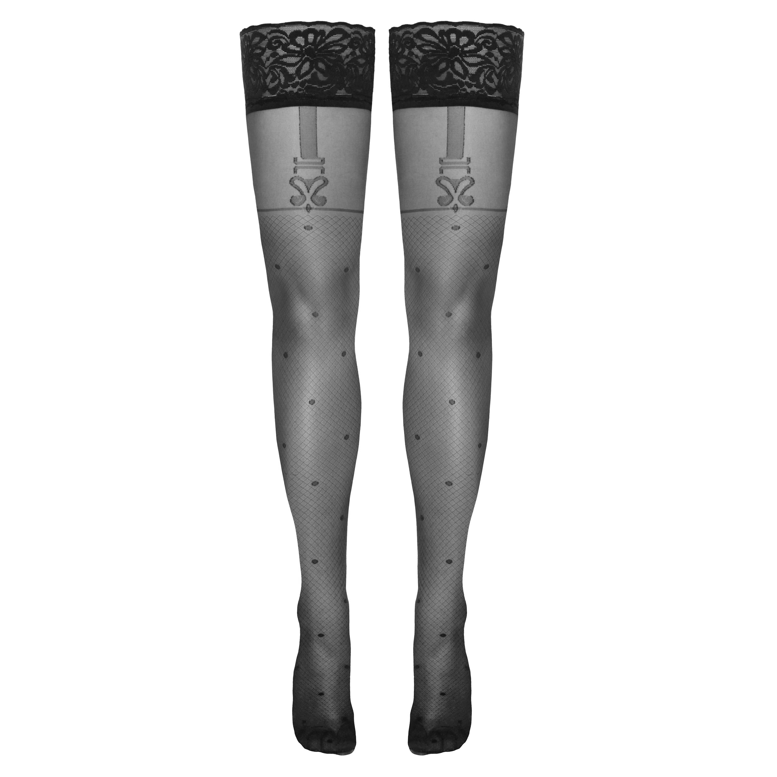 Stay-Up Stockings with Suspender Pattern