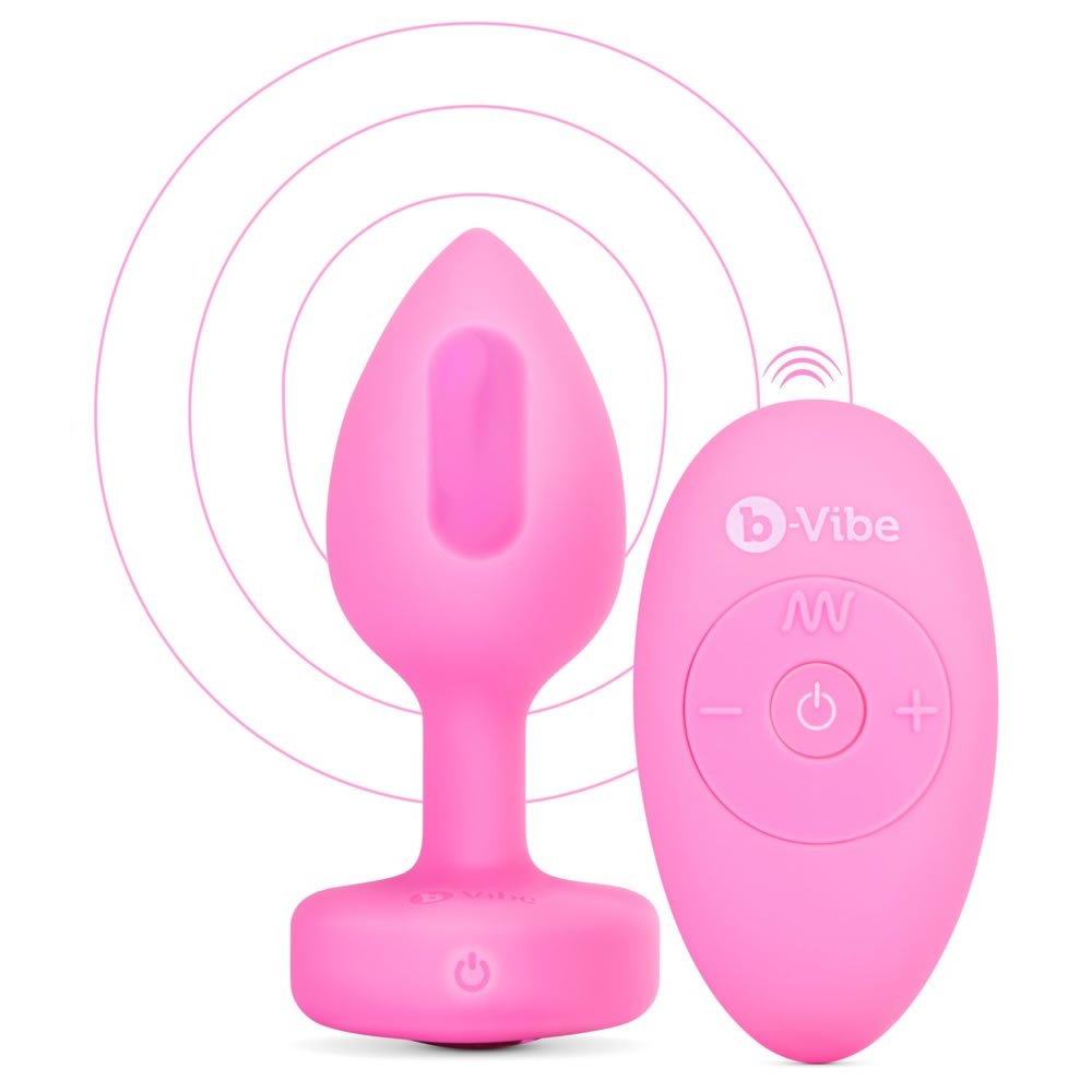 B-Vibe Vibrating Heart Butt Plug with Remote Control