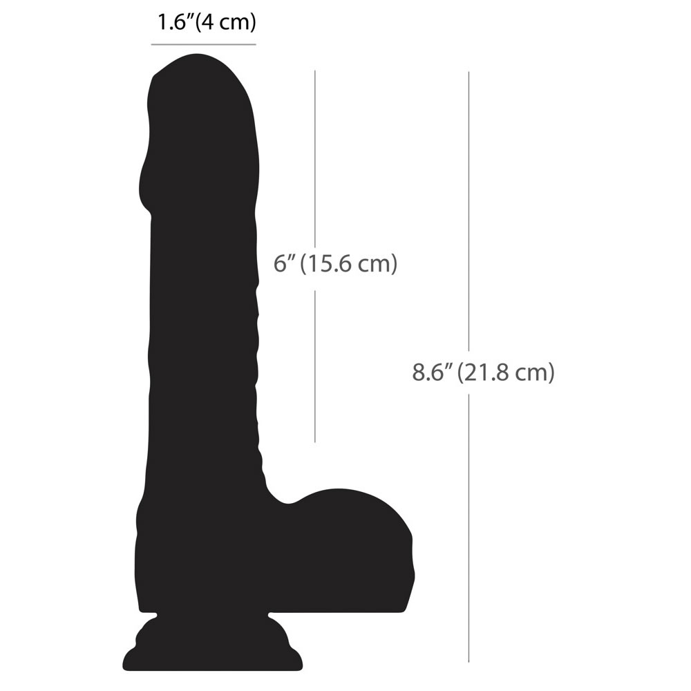 Naked Addiction Stovibrator 8,6 Zoll Dong mit rotierender Spitze
