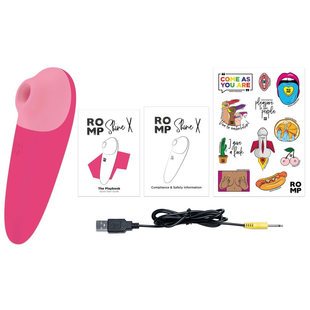 ROMP Shine X Klitoris Stimulator - Vandtt Pulsator med Pleasure Air