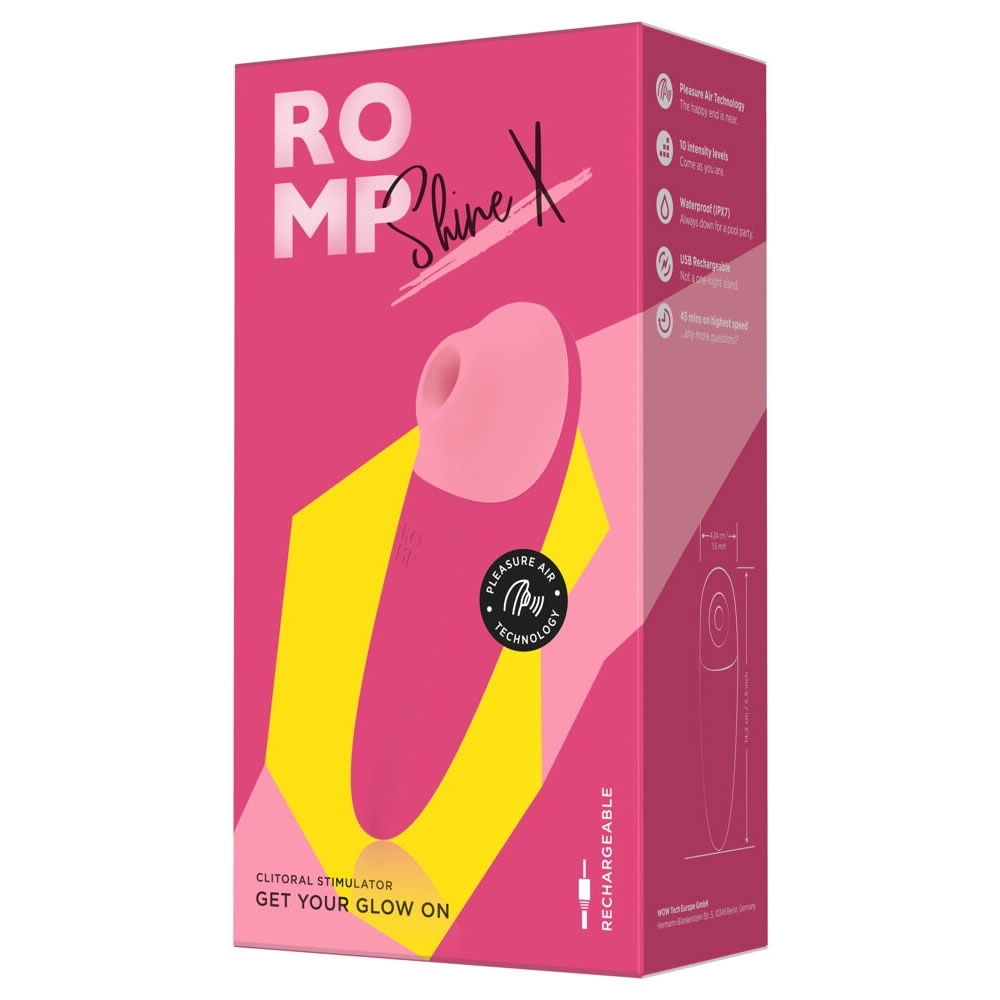 ROMP Shine X Clitoris Stimulator - pulsator with Pleasure Air