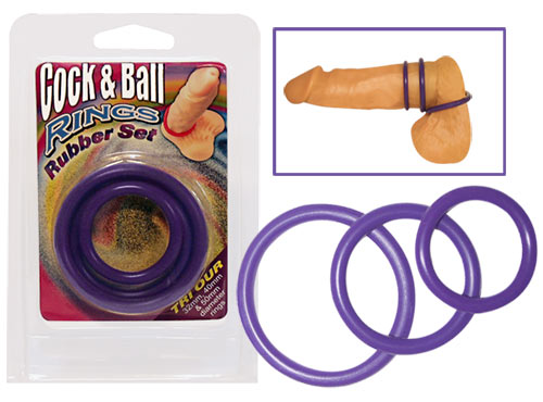 Cock & Ball Penisringe mit 3 Ringe