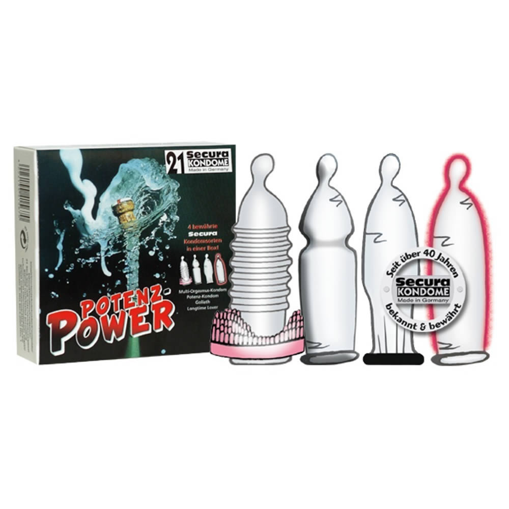 Secura Potenz-Power 21 Kondome plus Ring