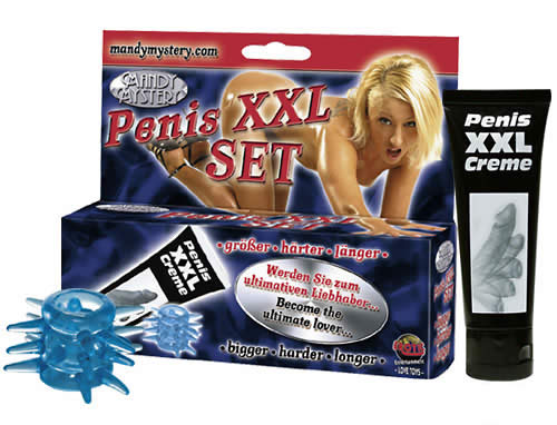 Penis XXL set mit Penisring und Gleitgel