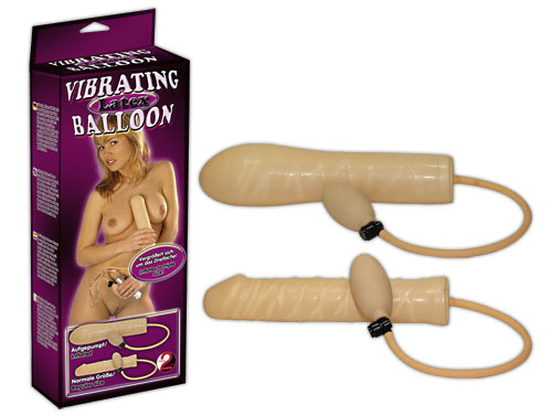 Vibrating Balloon - Inflatable Latex Dildo