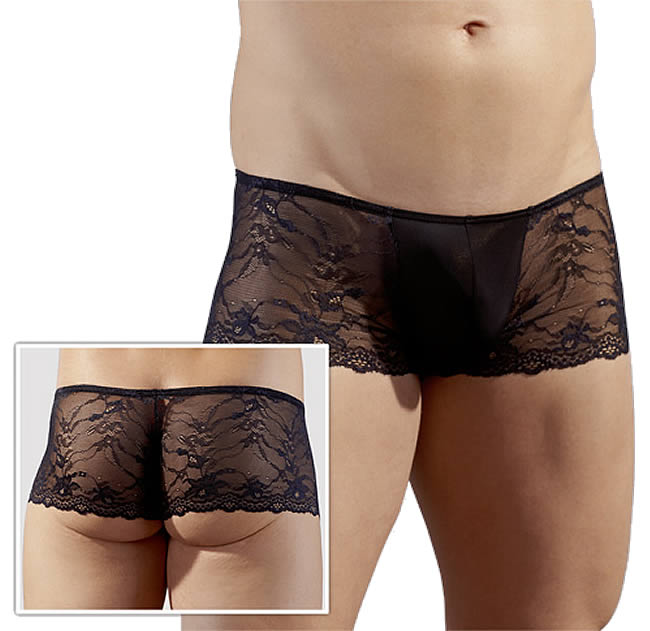 Mens Lace-Pants in black