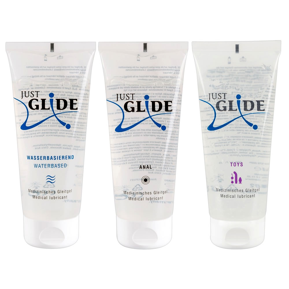 Just Glide Waterbased Lubricant 3-pack