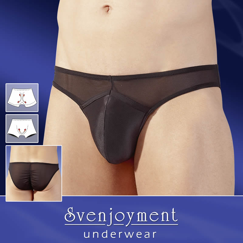 Mens Slip in Black with Perfect-Shape