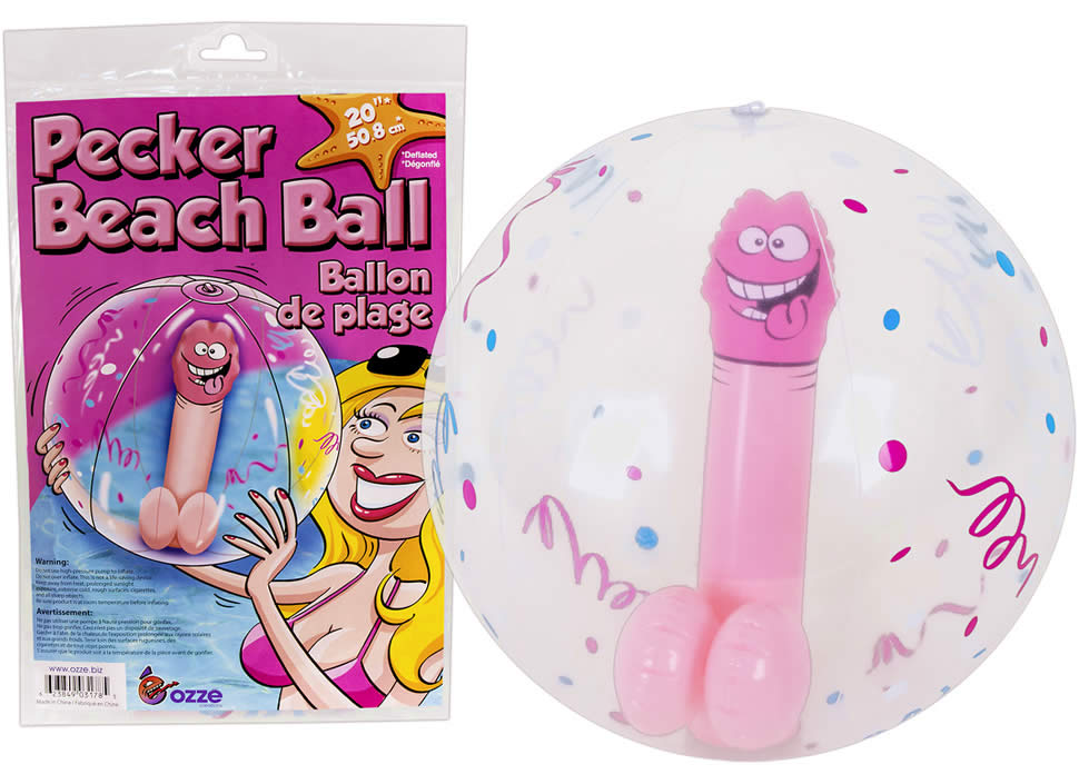 Pecker Beach Ball - Badebold med Penis