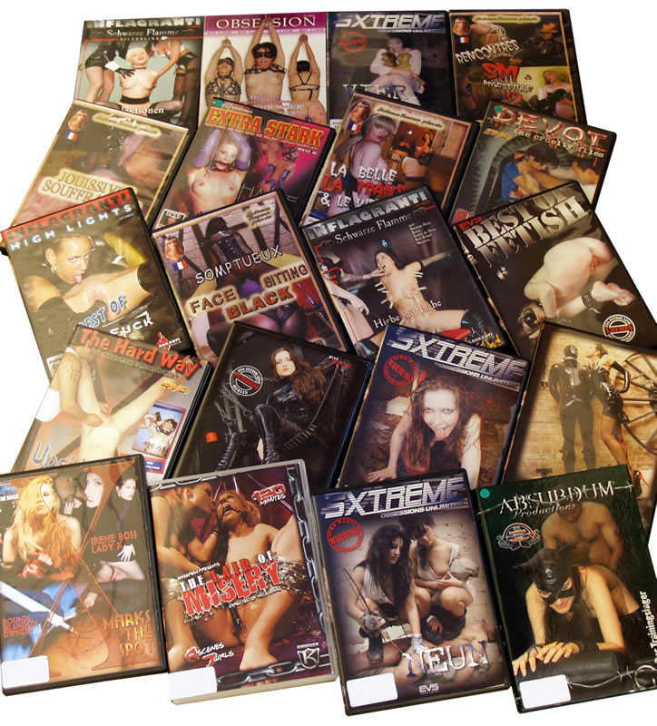 Bondage og SM DVD pakke med 5 Film