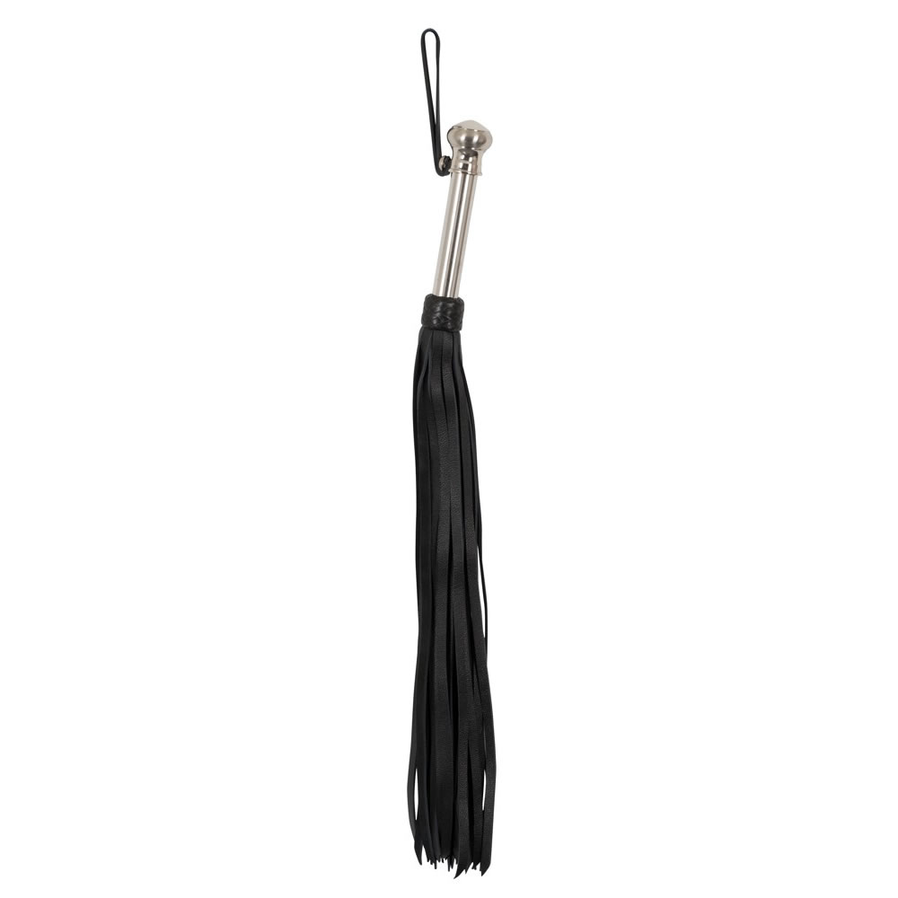 Leather Flogger with Steel