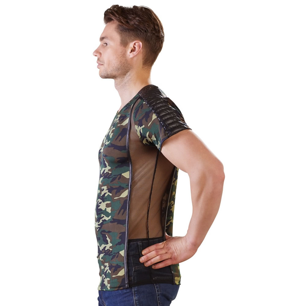 Camouflage Shirt with Net for Men