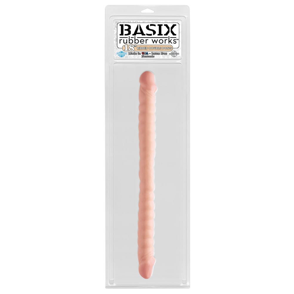 Basix Rubber Works Double Dildo 18 Inch