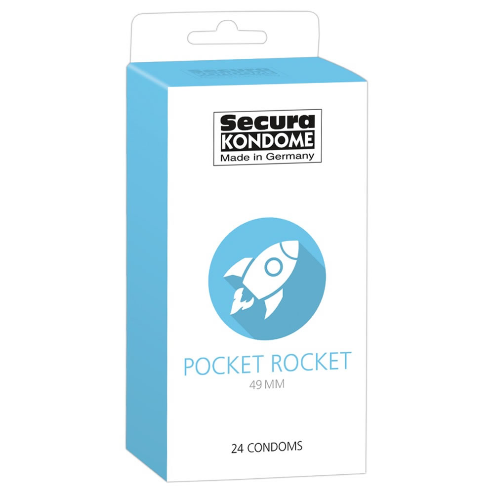 Secura Pocket Rocket Condom Small Size