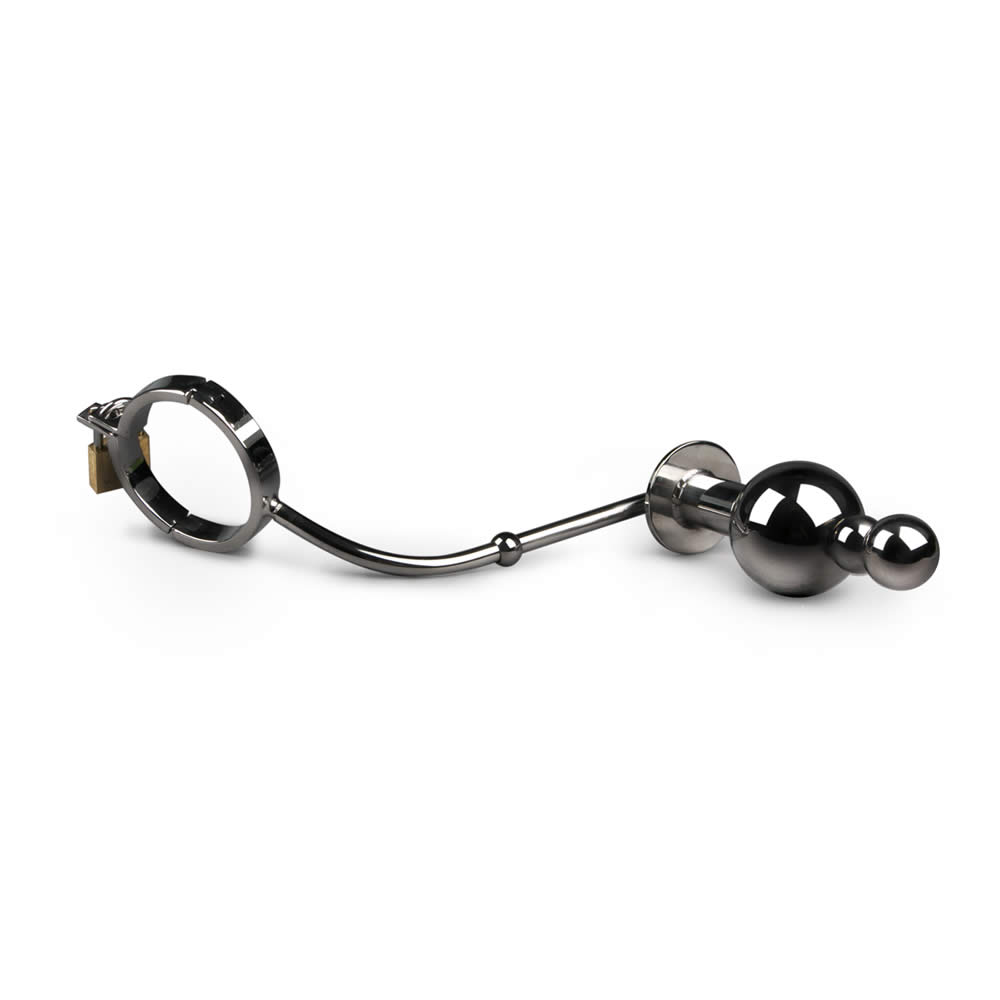 Sinner Gear Cock Cage Chastity Belt with Buttplug