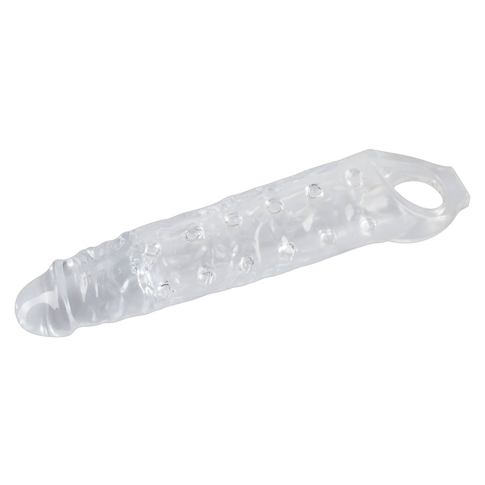 Crystal Skin Penis Sleeve with Testicle Ring