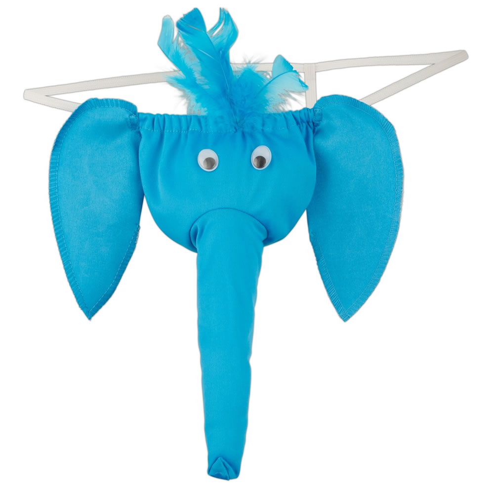 Dumbo Elefanten Gag String in Blau