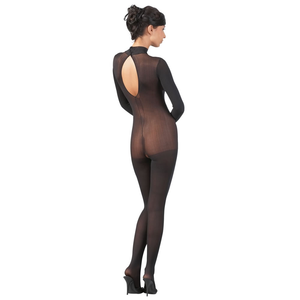 Long-sleeved Catsuit in Black