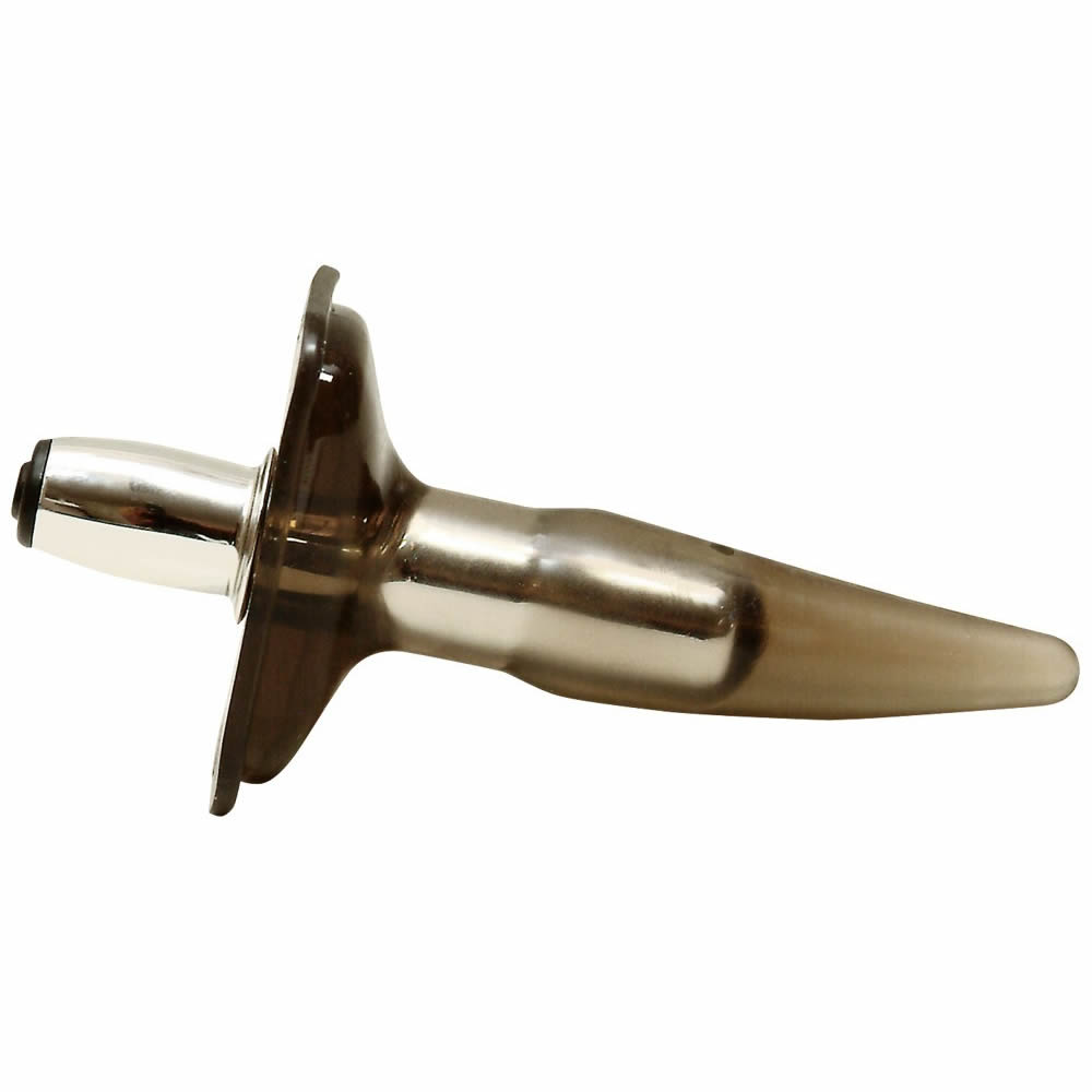 Silver Butt Plug with Vibrator