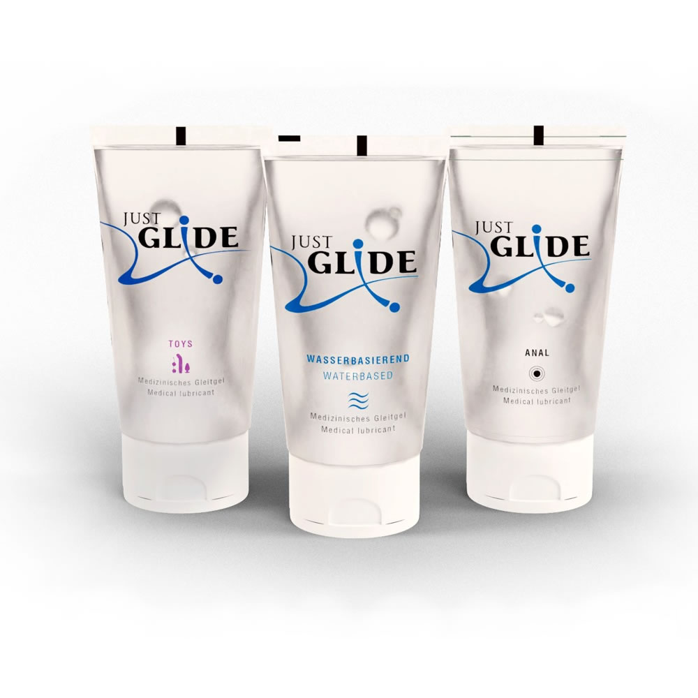 Just Glide Waterbased Lubricant 3-pack