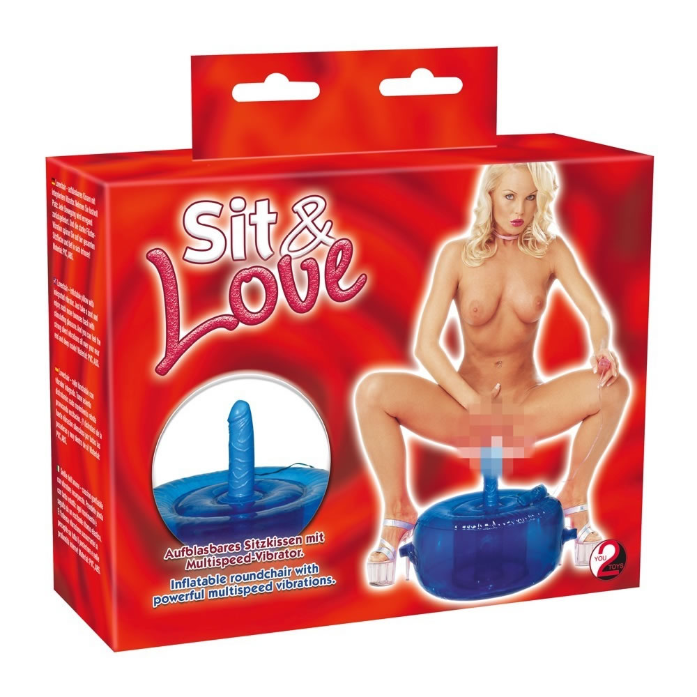 Sit and Love -  Aufblasbares Kissen mit Vibrator