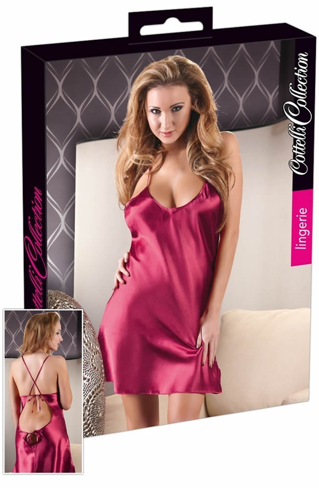 Satin Neglig in Rot