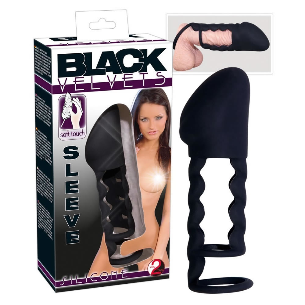 Black Velvet Penis Sleeve