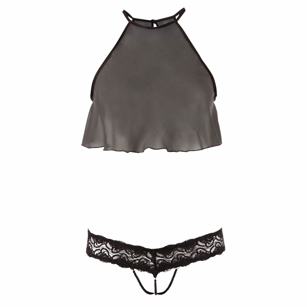Abierta Fina Top and Crotchless String