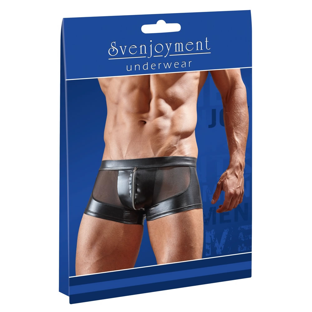 Wetlook Pants for Men with Transparent Nylon