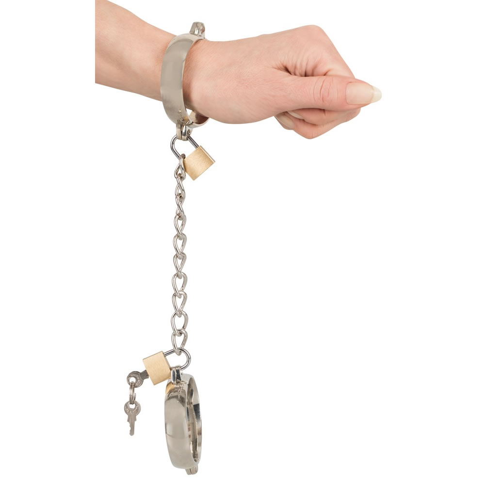 Metal Handcuffs with padlocks