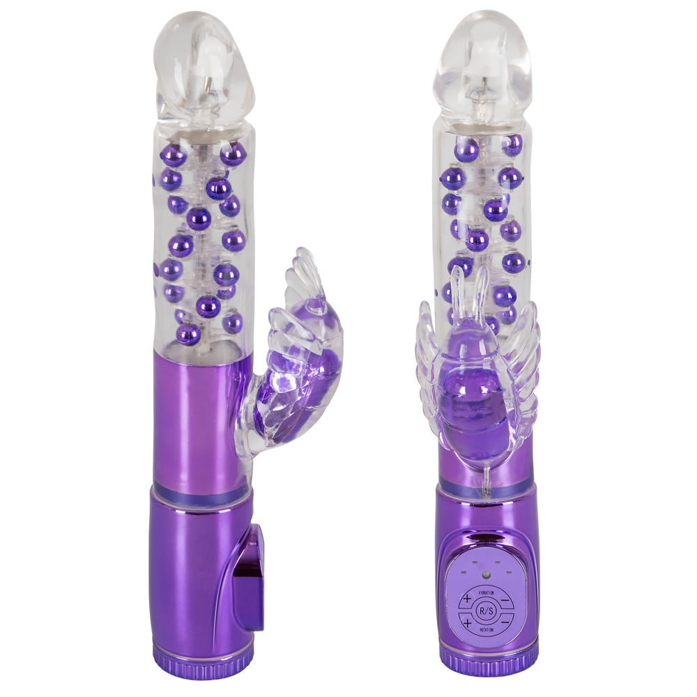 Rabbit Vibrator Vision Butterfly with Pearls