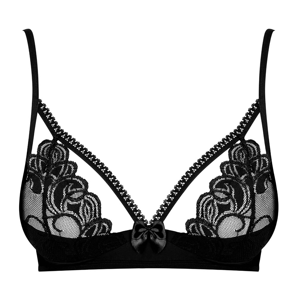 Obsessive Lace Bra with Cage Straps