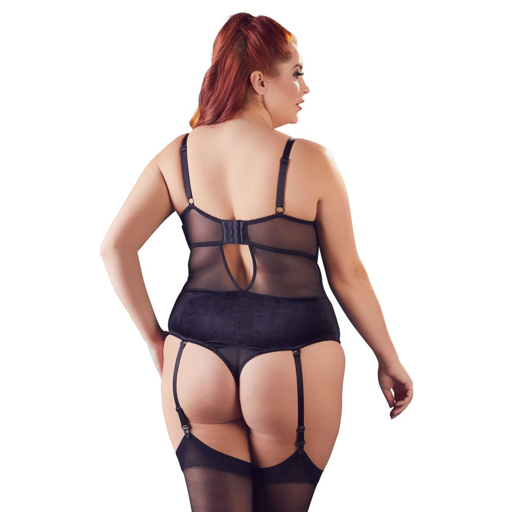 Plus Size String Body with Suspender Straps