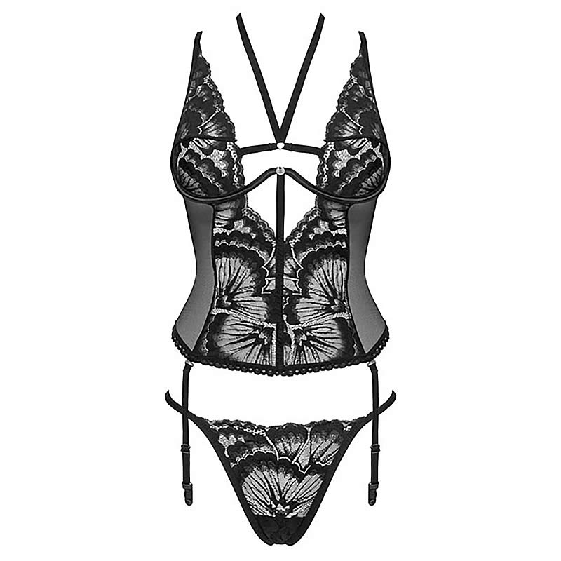Obsessive Alessya Lace Basque with String