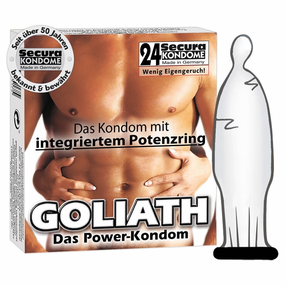 Secura Goliath Condoms with Potency Ring
