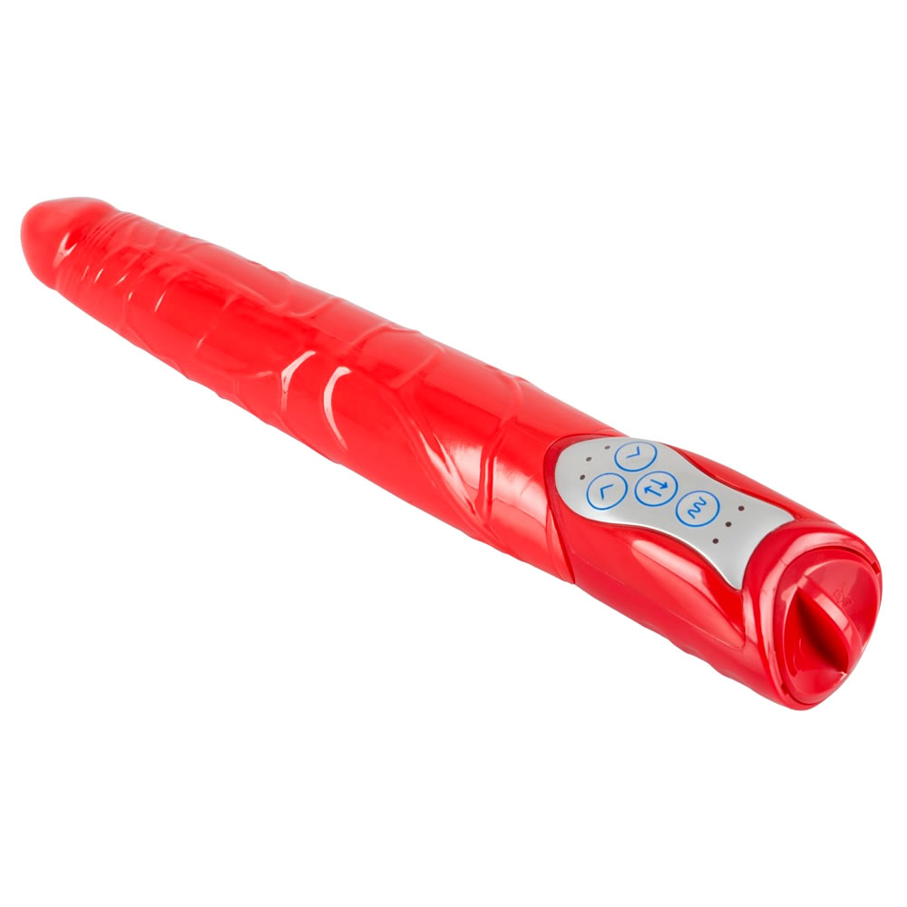 Red Push Vibrator mit Stofunktion