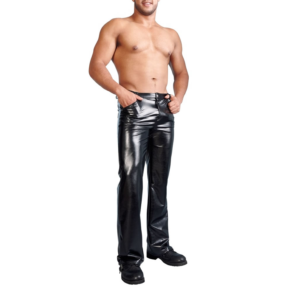 Leather-Look Pants for Him